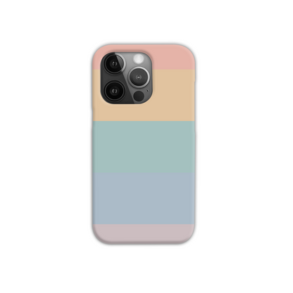 Pastel Rainbow Stripe Slim Phone Case