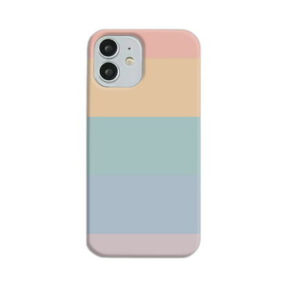 Pastel Rainbow Stripe Slim Phone Case