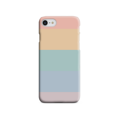 Pastel Rainbow Stripe Slim Phone Case