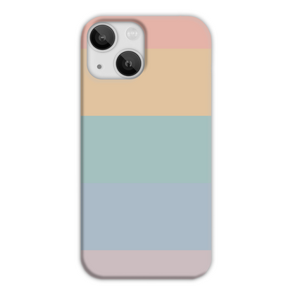 Pastel Rainbow Stripe Slim Phone Case