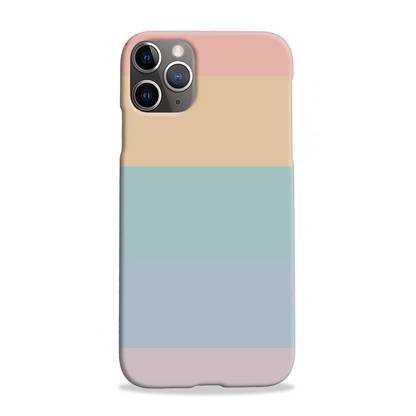 Pastel Rainbow Stripe Slim Phone Case