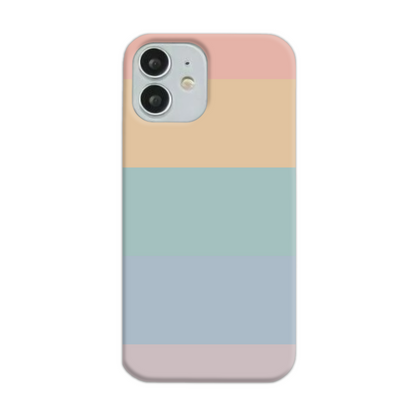 Pastel Rainbow Stripe Slim Phone Case