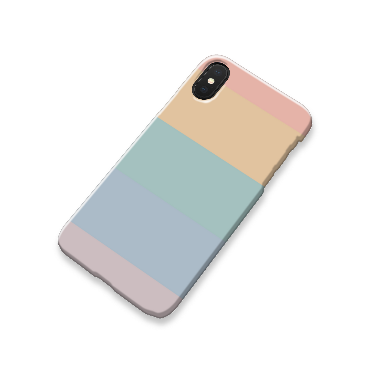 Pastel Rainbow Stripe Slim Phone Case