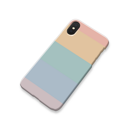 Pastel Rainbow Stripe Slim Phone Case