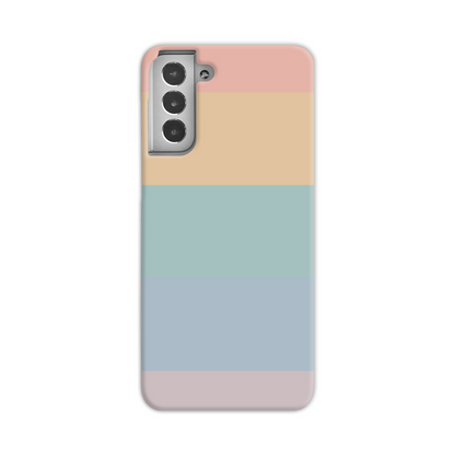 Pastel Rainbow Stripe Slim Phone Case