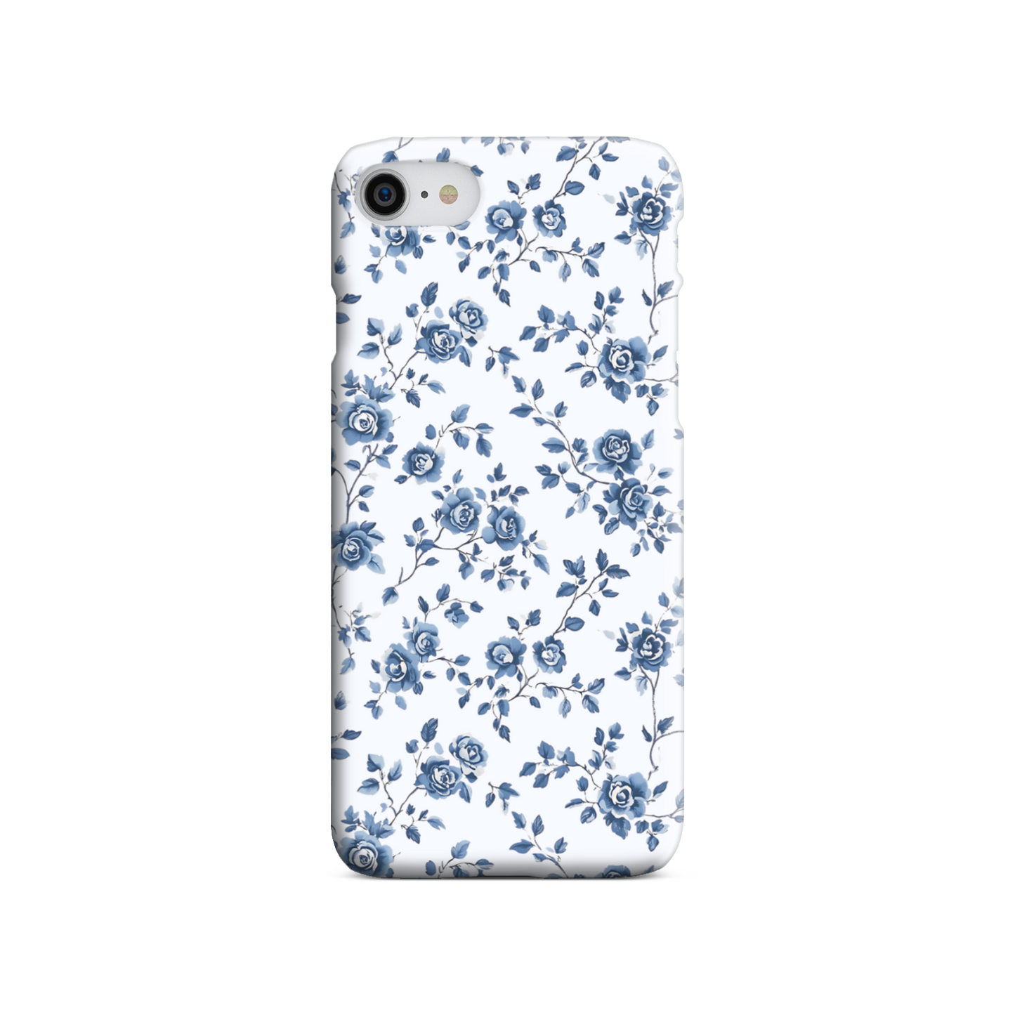 Blue Floral Tough Phone Case