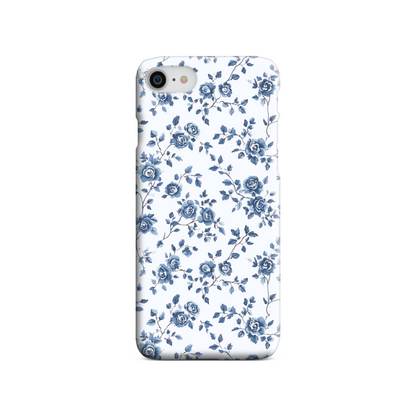 Blue Floral Tough Phone Case
