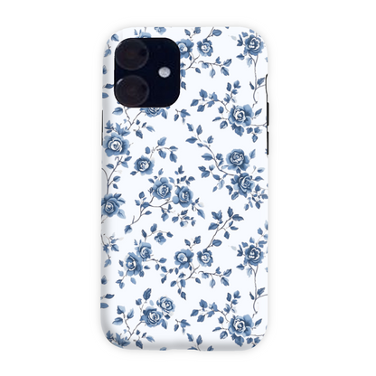 Blue Floral Tough Phone Case