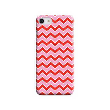 Pink and Red Zig Zag Tough Phone Case