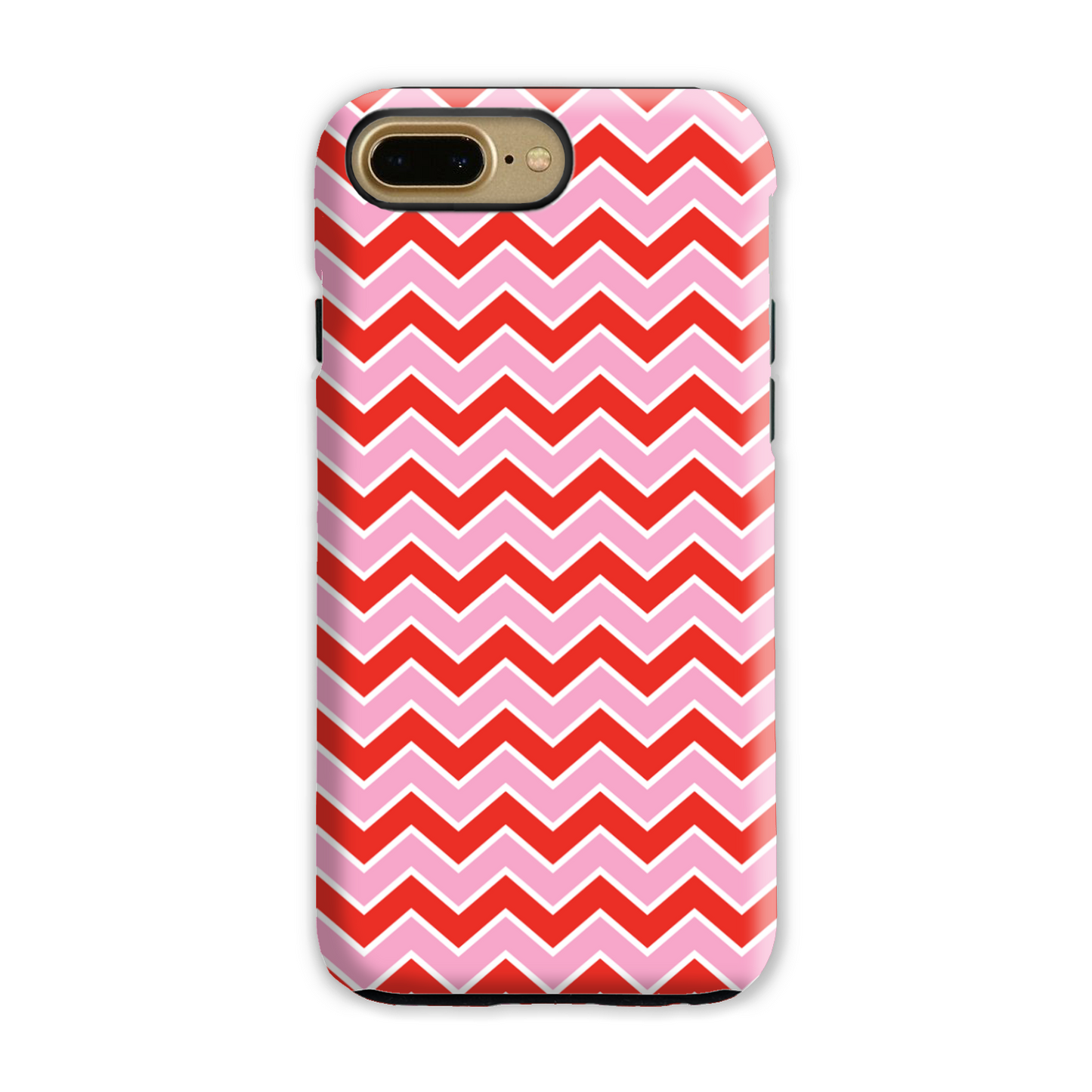 Pink and Red Zig Zag Tough Phone Case