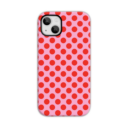 Pink and Red Spot Tough Phone Case