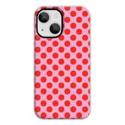 Pink and Red Spot Tough Phone Case