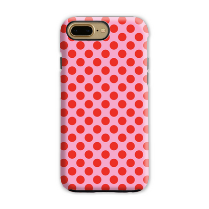 Pink and Red Spot Tough Phone Case