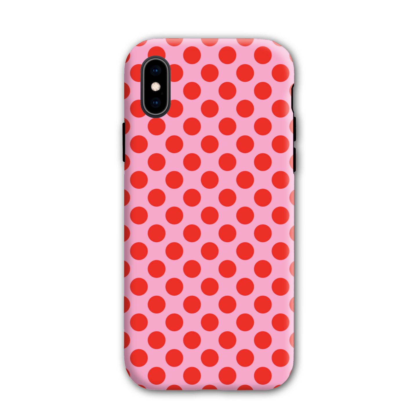 Pink and Red Spot Tough Phone Case