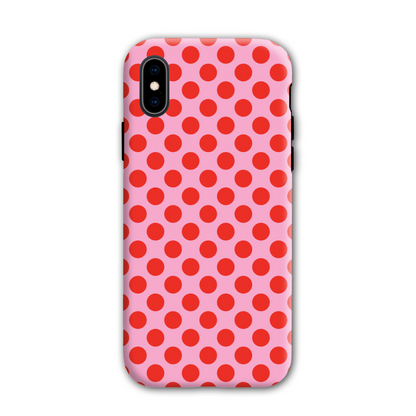 Pink and Red Spot Tough Phone Case