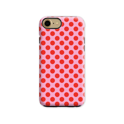 Pink and Red Spot Tough Phone Case
