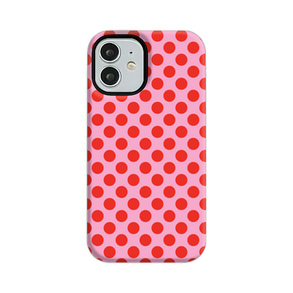 Pink and Red Spot Tough Phone Case
