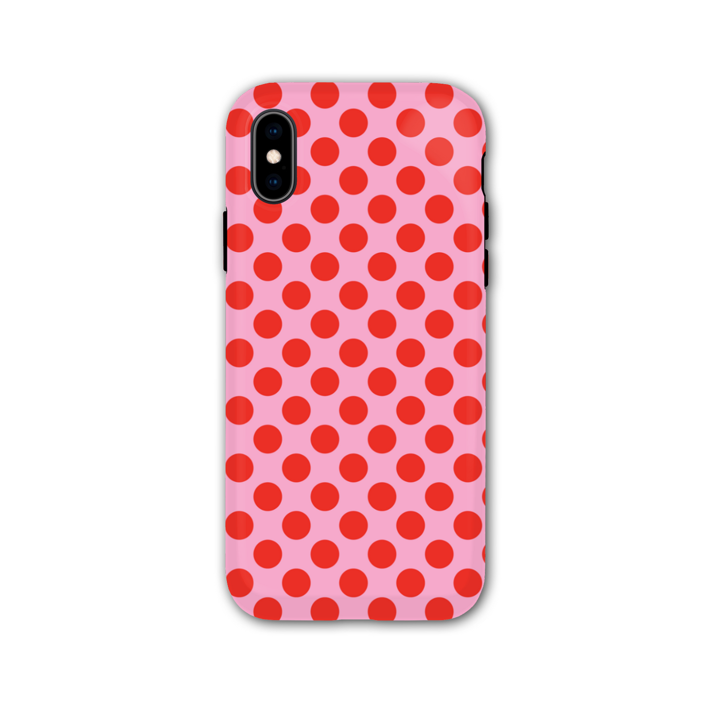 Pink and Red Spot Tough Phone Case
