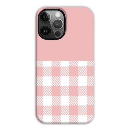 Pink Check Tough Phone Case
