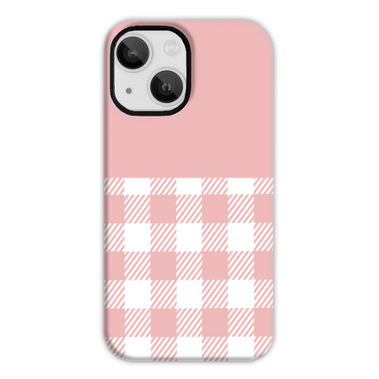 Pink Check Tough Phone Case