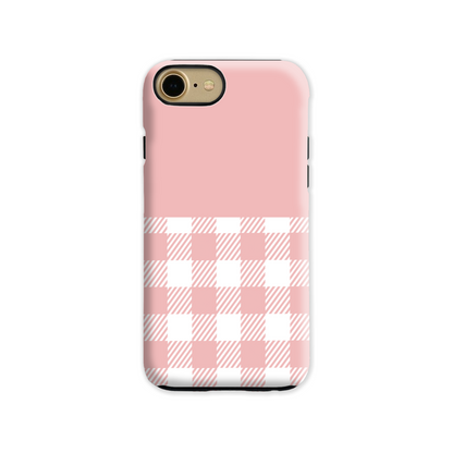 Pink Check Tough Phone Case