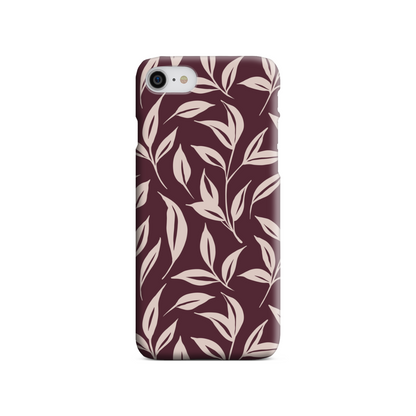 Burgundy Leaf Tough Phone Case