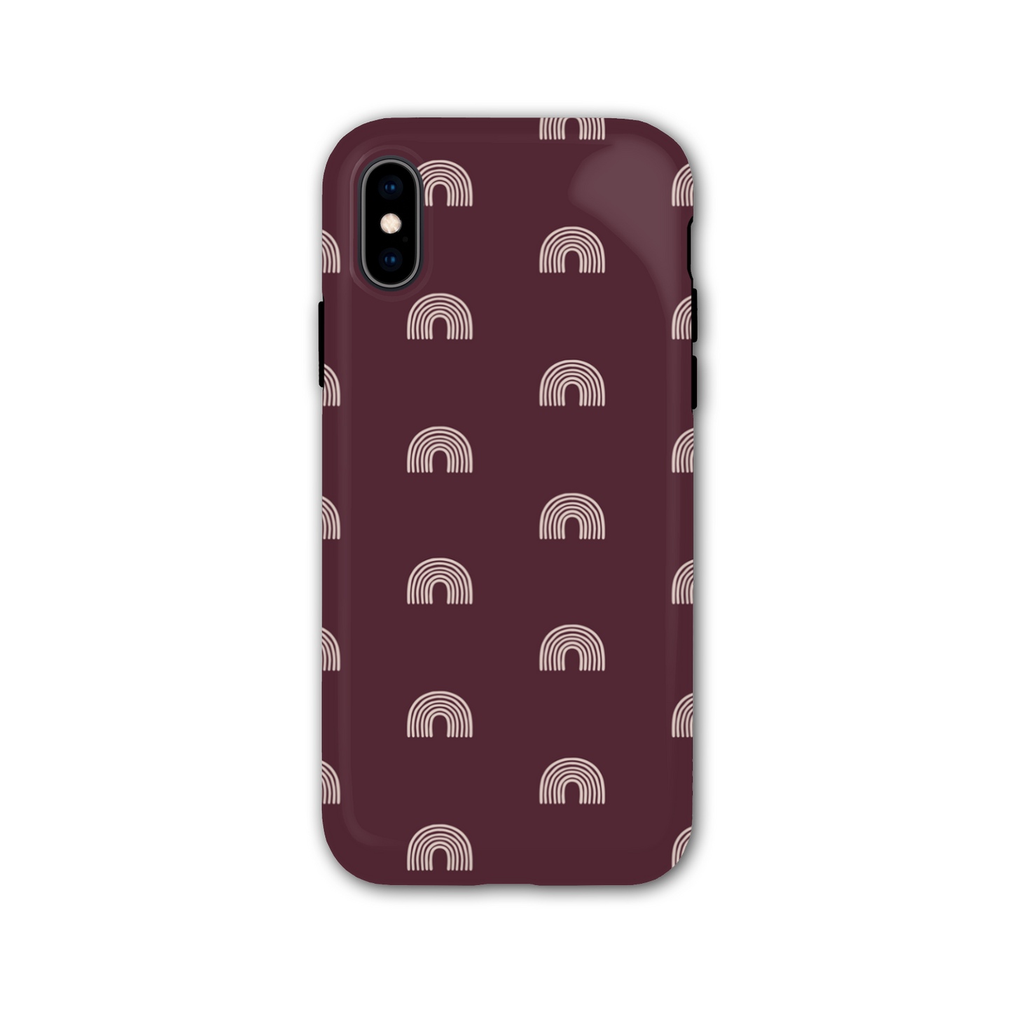 Burgundy Arches Tough Phone Case