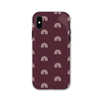 Burgundy Arches Tough Phone Case
