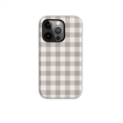 Natural Check Tough Phone Case