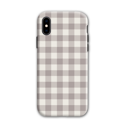 Natural Check Tough Phone Case
