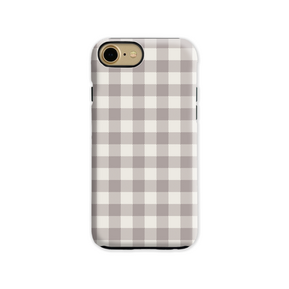 Natural Check Tough Phone Case
