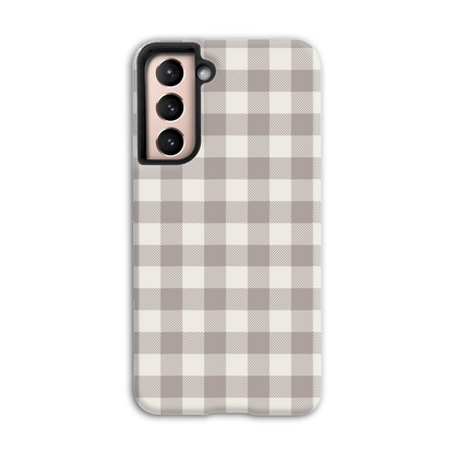 Natural Check Tough Phone Case