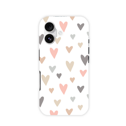 Neutral Hearts Tough Phone Case