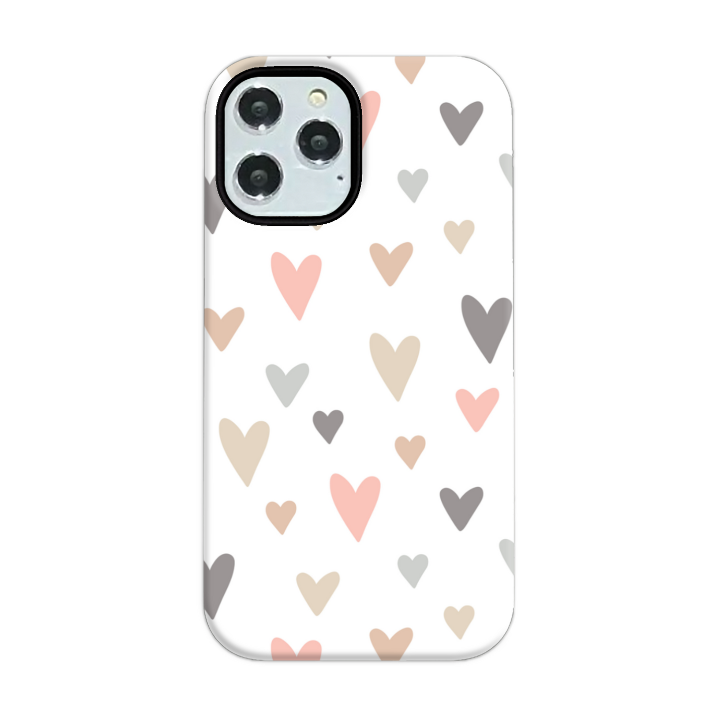 Neutral Hearts Tough Phone Case
