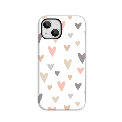 Neutral Hearts Tough Phone Case