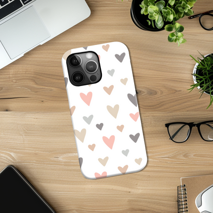Neutral Hearts Tough Phone Case