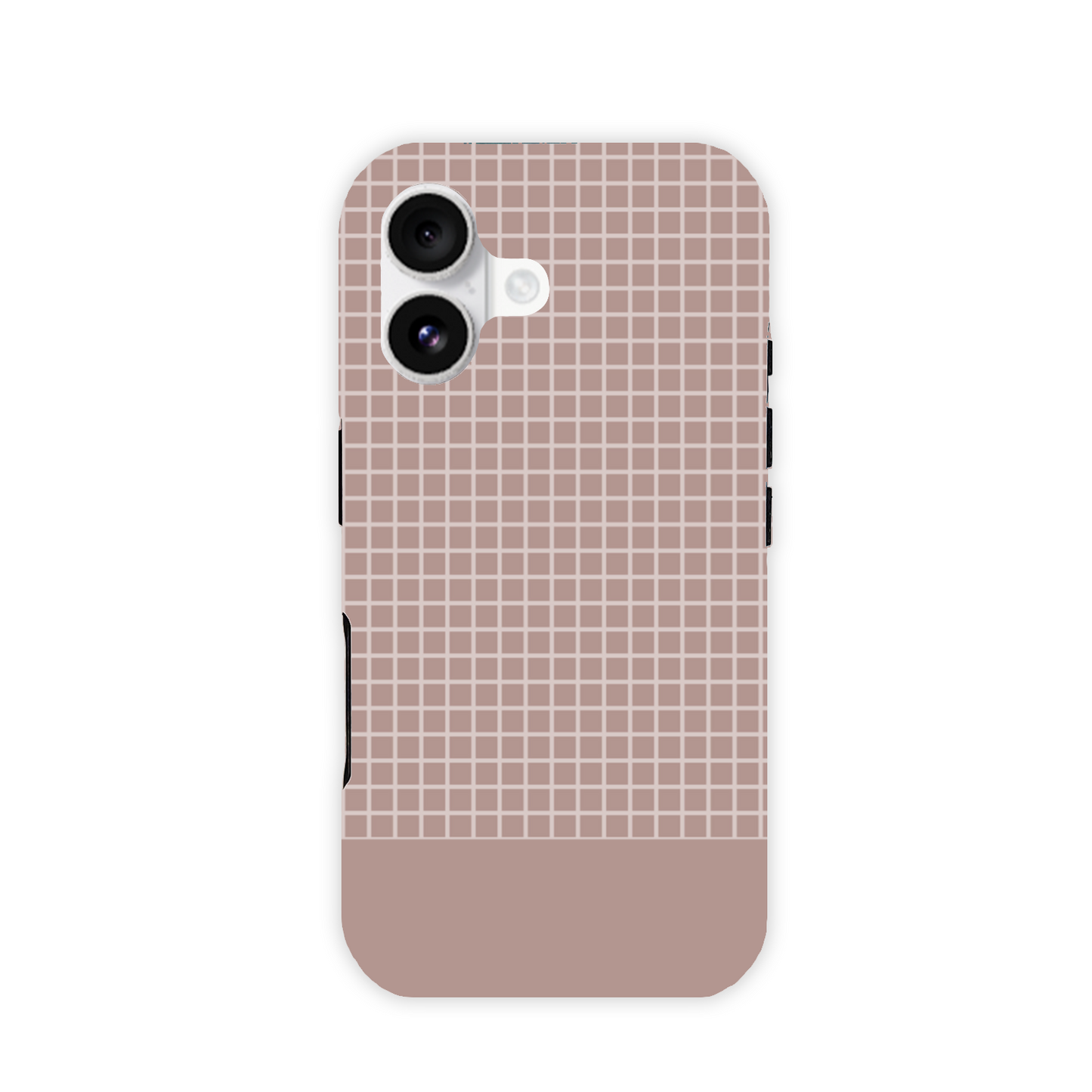 Mocca Grid Tough Phone Case