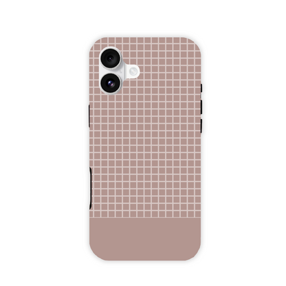 Mocca Grid Tough Phone Case
