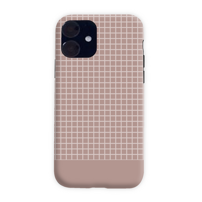 Mocca Grid Tough Phone Case