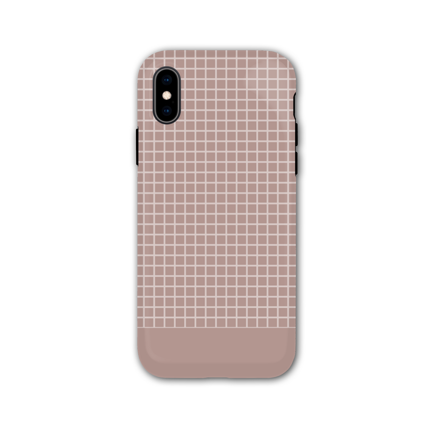 Mocca Grid Tough Phone Case