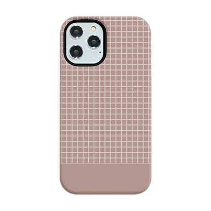 Mocca Grid Tough Phone Case