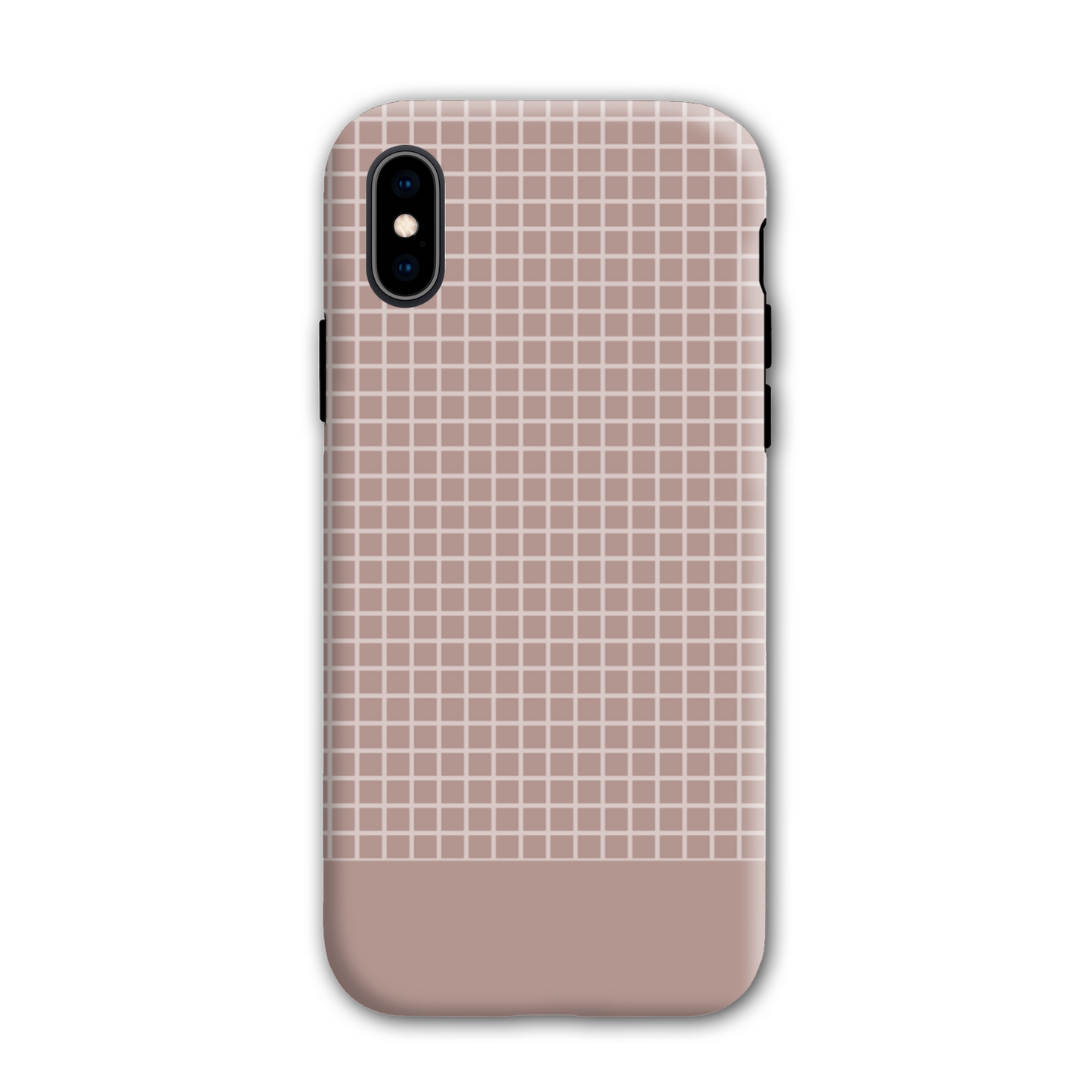 Mocca Grid Tough Phone Case