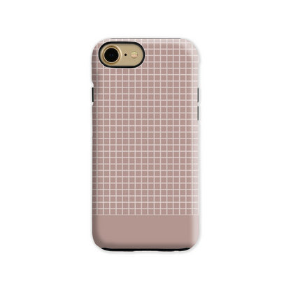 Mocca Grid Tough Phone Case