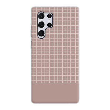 Mocca Grid Tough Phone Case