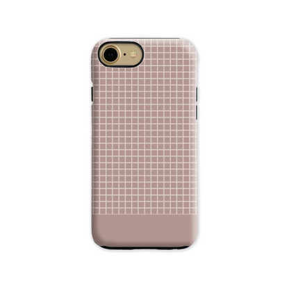 Mocca Grid Tough Phone Case