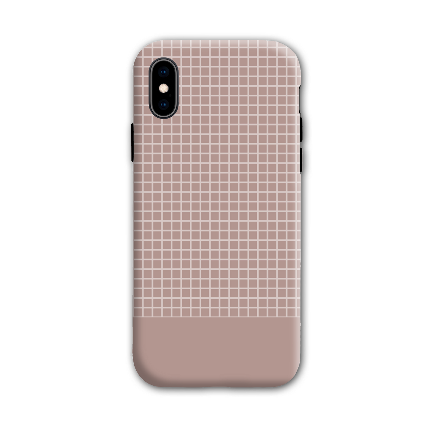 Mocca Grid Tough Phone Case