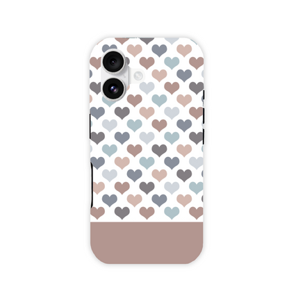 Mocca Hearts Tough Phone Case