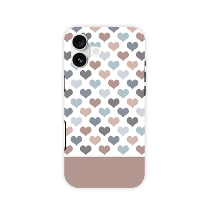 Mocca Hearts Tough Phone Case