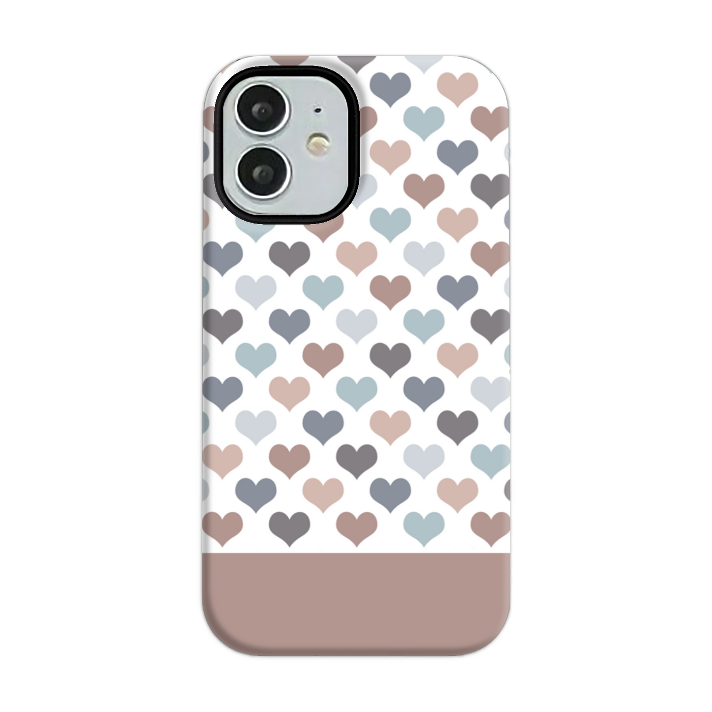 Mocca Hearts Tough Phone Case