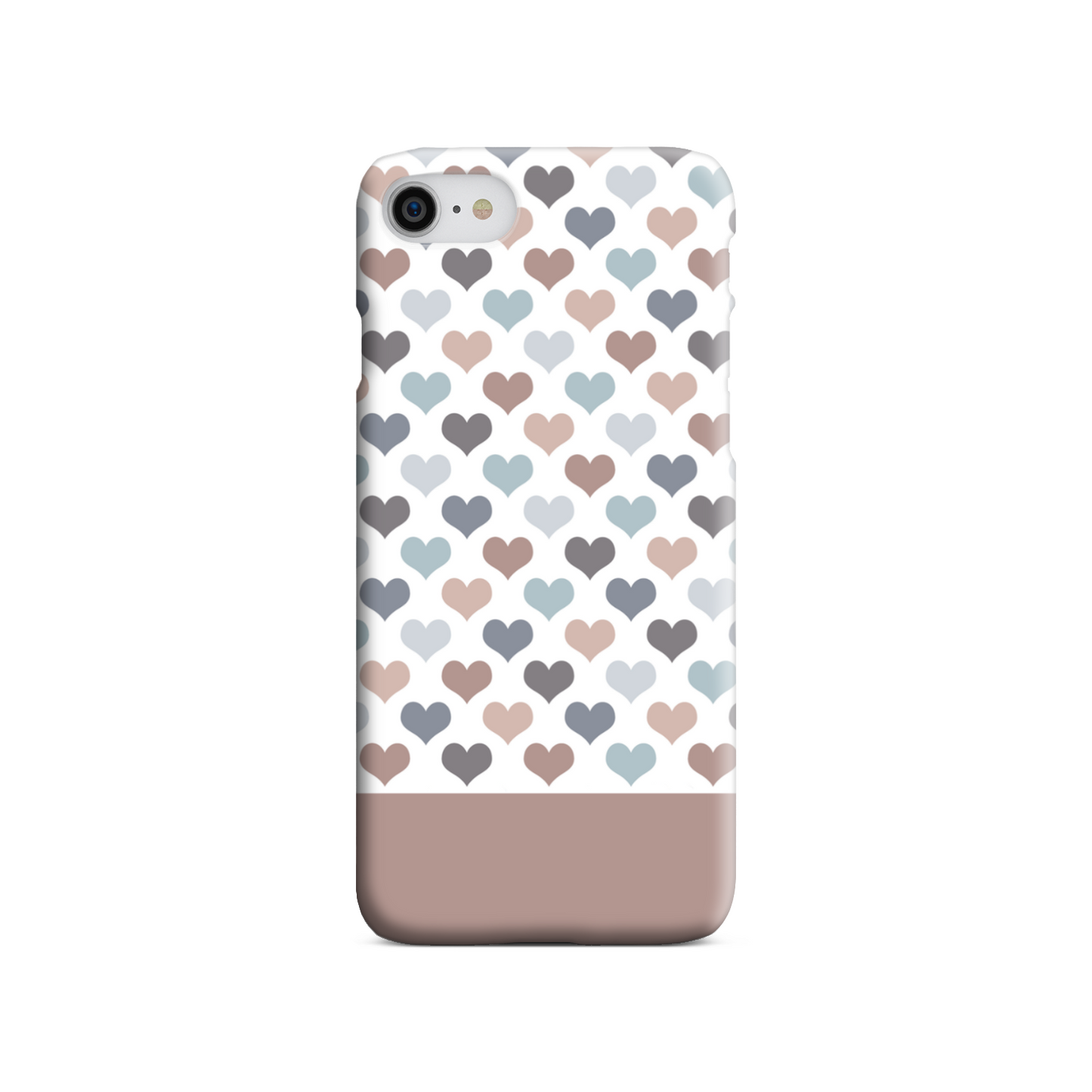 Mocca Hearts Tough Phone Case